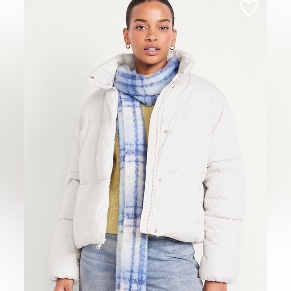 New Old Navy Women's silver/ gray puffer Jacket size xs